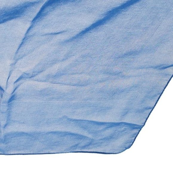 FENDI Cobalt Blue Zucca Print Silk Logo Scarf - Picture 3 of 7